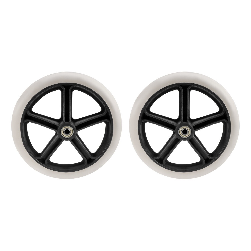 Tlily 2Pcs 200Mm (8 Inch) Rubber Small Non Marking Wheelchair Wheel Accessories Pp Rubber Chair Caster Wheels Roller