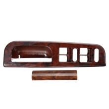 Wood Window Switch Panel Trim for Golf Mk4 1998-2004 Mahogany ABS Left-Driver 3B1867171E