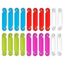 Lot de 20 étiquettes de câble multicolores pour identification de cordons, pour chargeur USB, ordinateur, téléphone