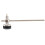 Drum Hammer with Felt Head for Bass Drum Pedals Beater Percussion Instrument Parts,Silver 2