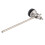 Drum Hammer with Felt Head for Bass Drum Pedals Beater Percussion Instrument Parts,Silver 7