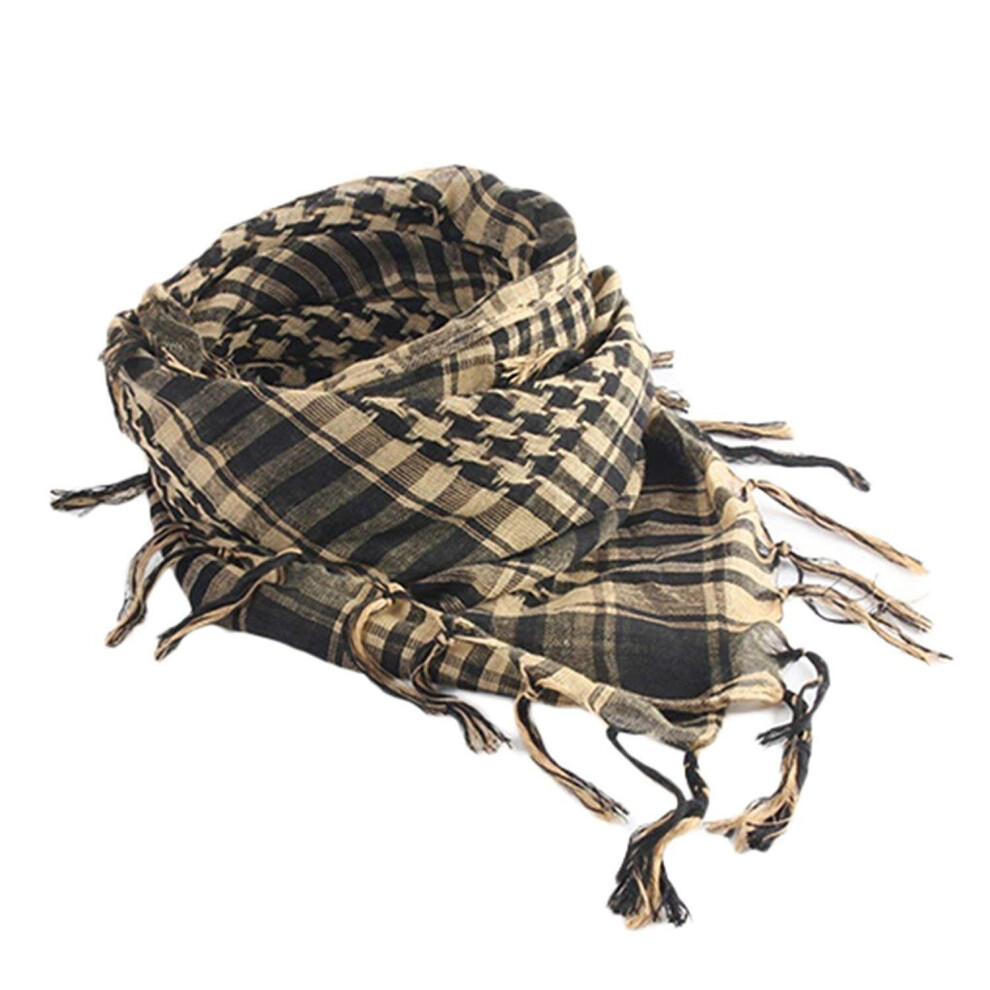 Unisex Scarf Cotton Lightweight Arab Desert Shemagh,Beige