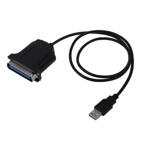 New Parallel Port DB36 Printer USB Card Converter Adapter Black 1