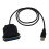 New Parallel Port DB36 Printer USB Card Converter Adapter Black 3