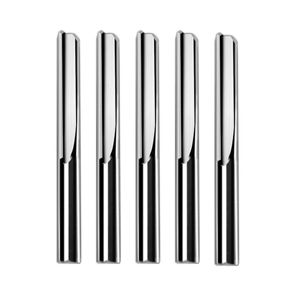 Photos - Diamond Core Bit / Milling Cutter 5Pcs/Lot 6x32mm Two Straight Router Bits for Wood CNC Straight Engraving Carbide Endmills Cutting