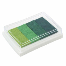 Tampon encreur Craft Multi Gradient Vert 4 x Couleurs Tampon encreur à base d'huile