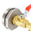 2 Inch Drum Faucet Brass Barrel Faucet with EPDM Gasket for 55 Gallon Drum 6