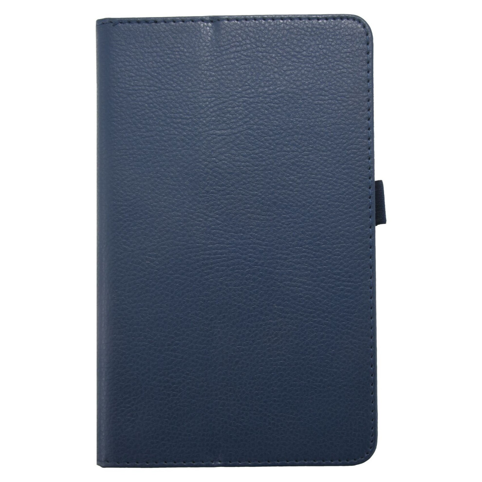 For Amazon Kindle Fire HD 7 2015 Tablet PU Leather Case Stand Cover (Dark blue)