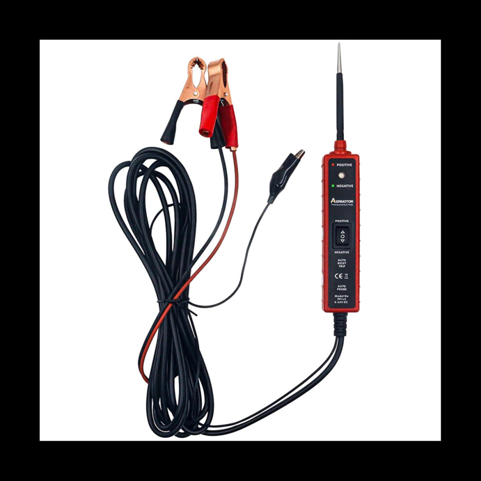 Automotive Power Circuit Tester 6-24V Automotive Power Circuit Diagnostic Tool Automotive Electrical System Diagnosis 4761883662155