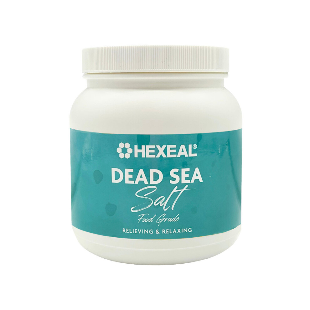 Hexeal Dead Sea Salt | 1kg Tub | 100% Natural FCC Food Grade