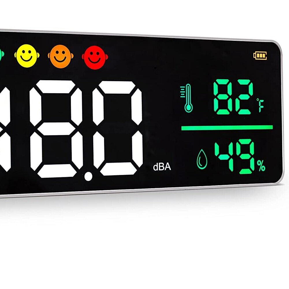 3-In-1 Decibel Meter Sound Level Reader+Humidity & Temperature ...