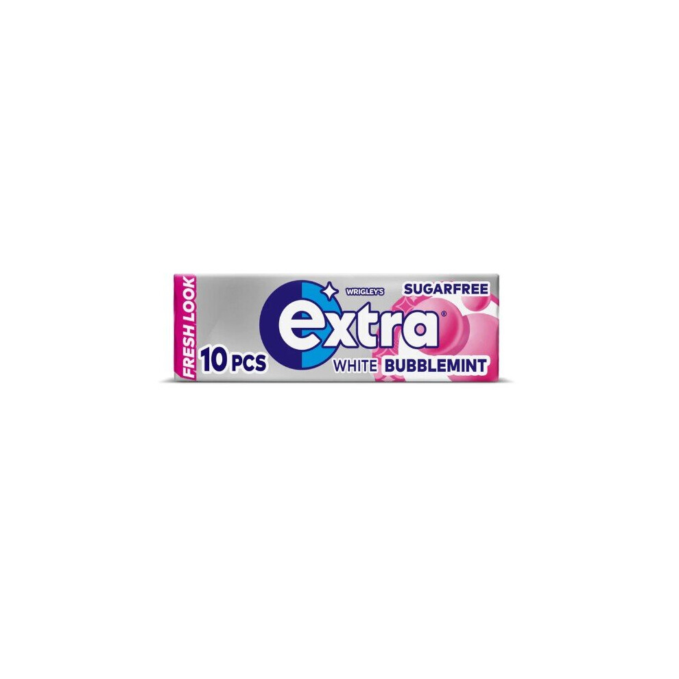 (Pack Of 10) Wrigley's Extra Bubblemint Chewing Gum Sugar Free