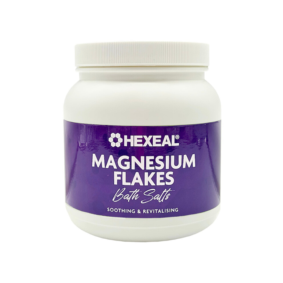 Hexeal Magnesium Flakes | 1kg Tub | 100% Pure | Bath Soak | Magnesium Chloride