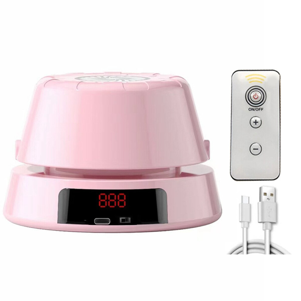 Electric Rope Skipping Machine Jump Rope Digital Counter Smart Remote Control Automatic Jump Rope Machine,Pink 