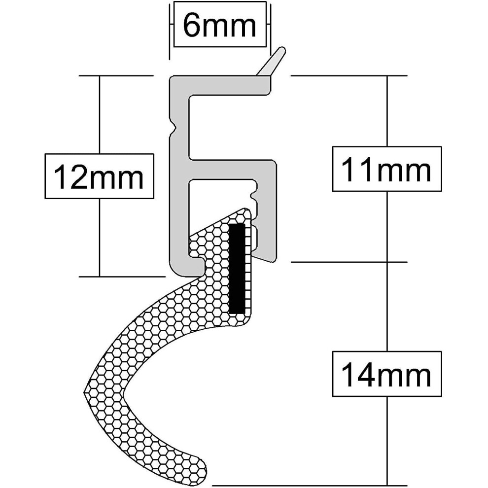 (Brown) Aquacarrier Qlon Around Door Seal