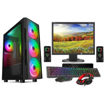(Flash, GTX1660 6GB) Gaming PC Bundle Intel Core i7 16GB Ram 1TB+128GB SSD RTX3060 12GB - 22" Monitor Full setup Light Speakers