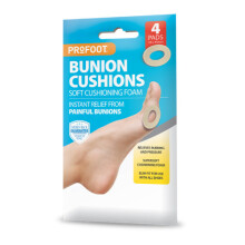 Profoot Bunion Cushions Soft Cushioning Foam Instant Relief 34x45mm - 4 Pads