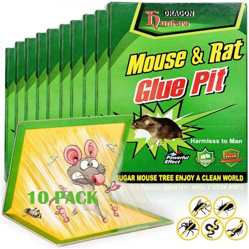 (5pcs) 510pcs Mouse Board Sticky Mice Glue Trap High Effective Rodent ...