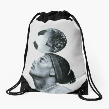 Drawstring Bag Art Ronaldinho Illustration Sport Gym Shoe Backpack