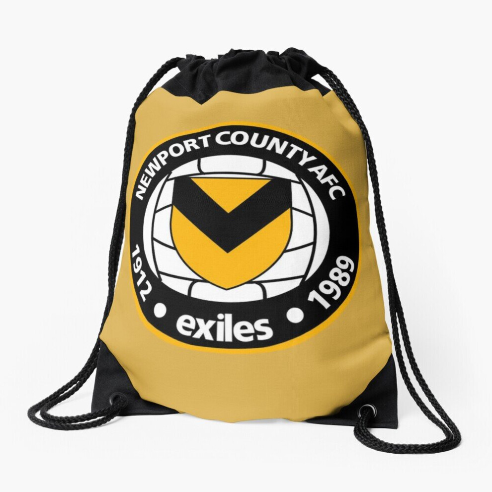 Drawstring Bag Newport County A.F.C Sport Gym Shoe Backpack