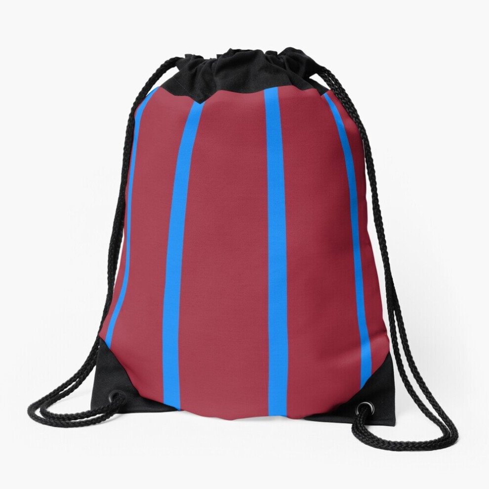 Drawstring Bag Aston Villa Retro 1993 Claret and Blue Home Sport Gym Shoe Backpack