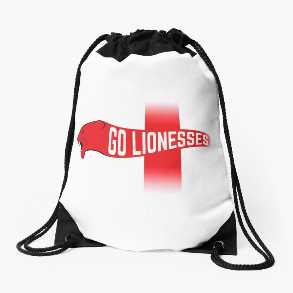 Drawstring Bag Go Lionesses - get behind the England football team Sport Gym Shoe Backpack