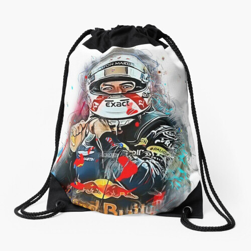 Drawstring Bag Art Max Verstappen Sport Gym Shoe Backpack
