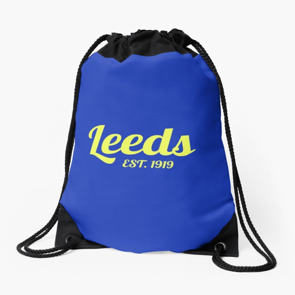 Famgem Drawstring Bag Leeds United Retro Est. 1919 Sport Gym Shoe Backpack