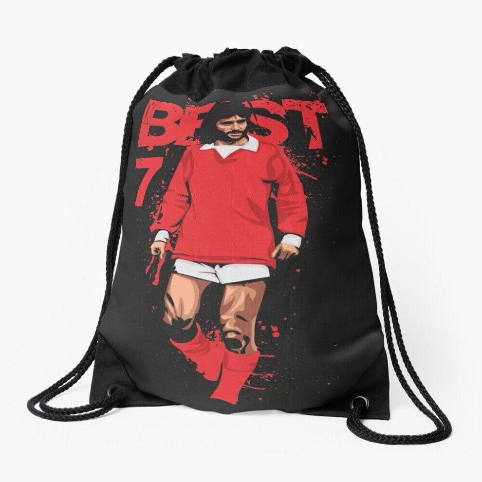 Famgem Drawstring Bag George Best Sport Gym Shoe Backpack