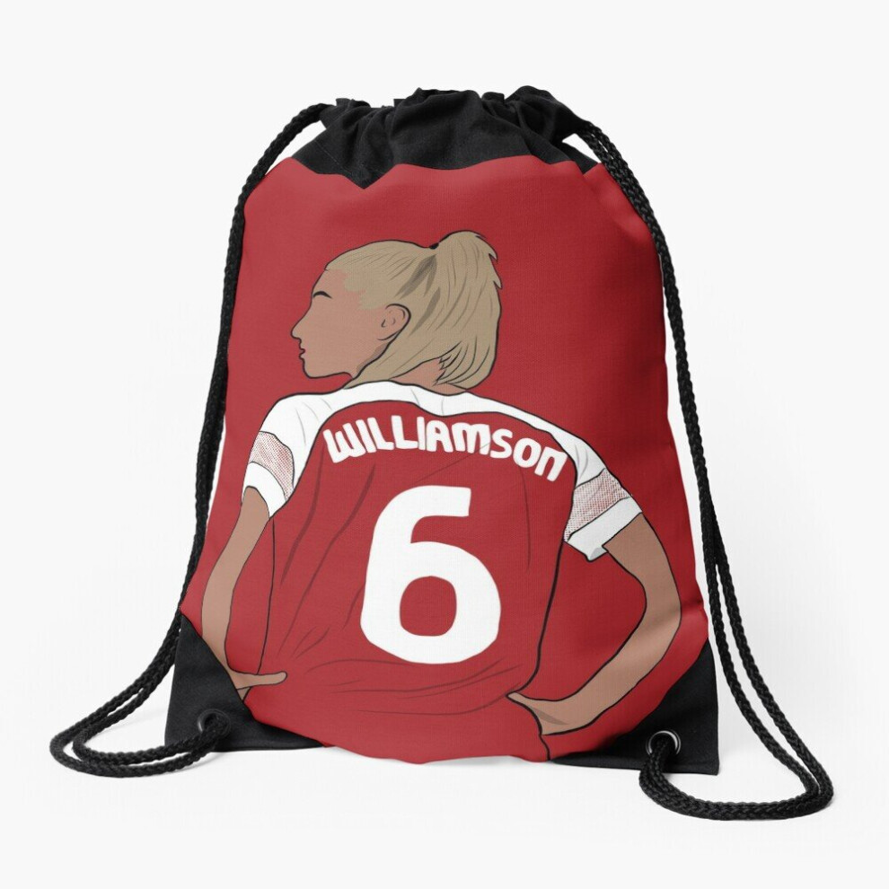 Drawstring Bag Leah Williamson Arsenal Ladies and England Sport Gym Shoe Backpack