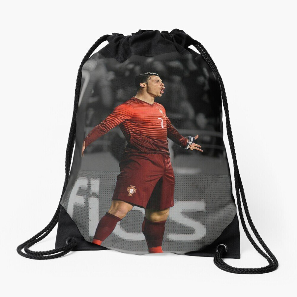 Famgem Drawstring Bag Cristiano Ronaldo Siuuuuuu Ronaldo Gifts Ronaldo Ronaldo Sport Gym Shoe Backpack
