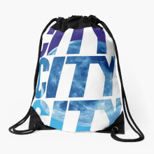 Drawstring Bag Man City - Blue moon Sport Gym Shoe Backpack