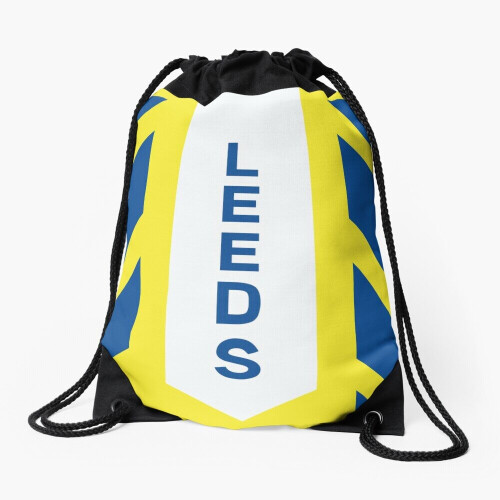 Drawstring Bag Leeds United Sport Gym Shoe Backpack