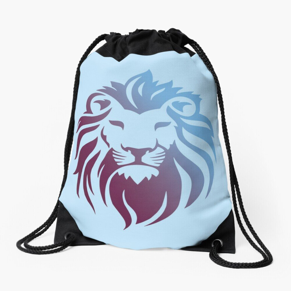 Drawstring Bag Aston Villa Lion Sport Gym Shoe Backpack