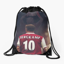 Drawstring Bag Dennis Bergkamp Artwork Sport Gym Shoe Backpack