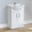 NES Home Dyon 550mm Floor Standing Assembled Vanity Basin Unit White 2