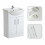 NES Home Dyon 550mm Floor Standing Assembled Vanity Basin Unit White 6