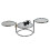 Eternity Coffee Table with Swivel Motion, Metal Chrome/Clear 5