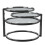 Eternity Coffee Table with Swivel Motion, Metal Chrome/Clear 2