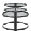 Eternity Coffee Table with Swivel Motion, Metal Chrome/Clear 3