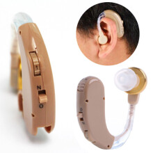 Rechargeable Digital Hearing Aid Kit Behind the Ear Adjustable Sound Voice Amplifier Enhancer