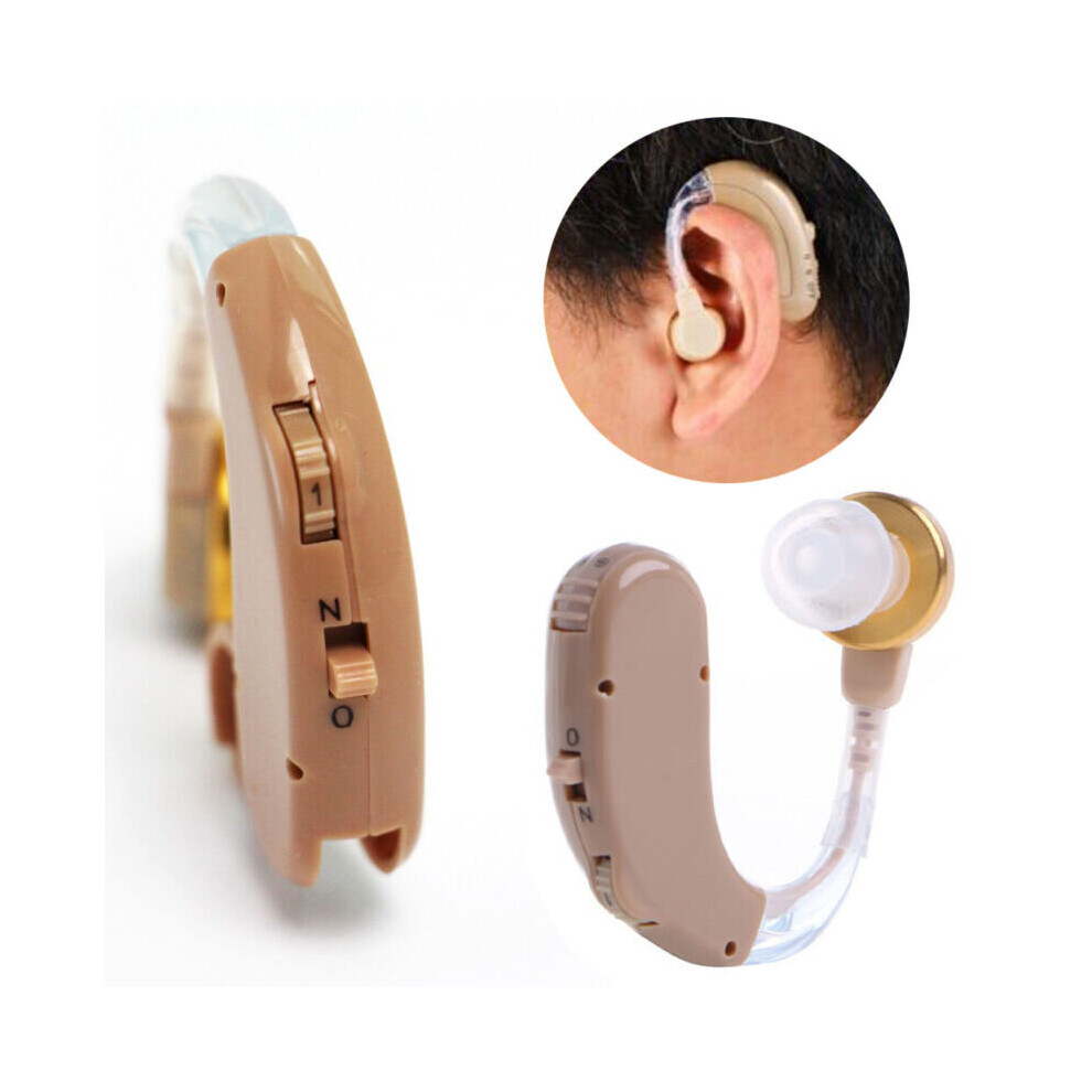Rechargeable Digital Hearing Aid Kit Behind the Ear Adjustable Sound Voice Amplifier Enhancer
