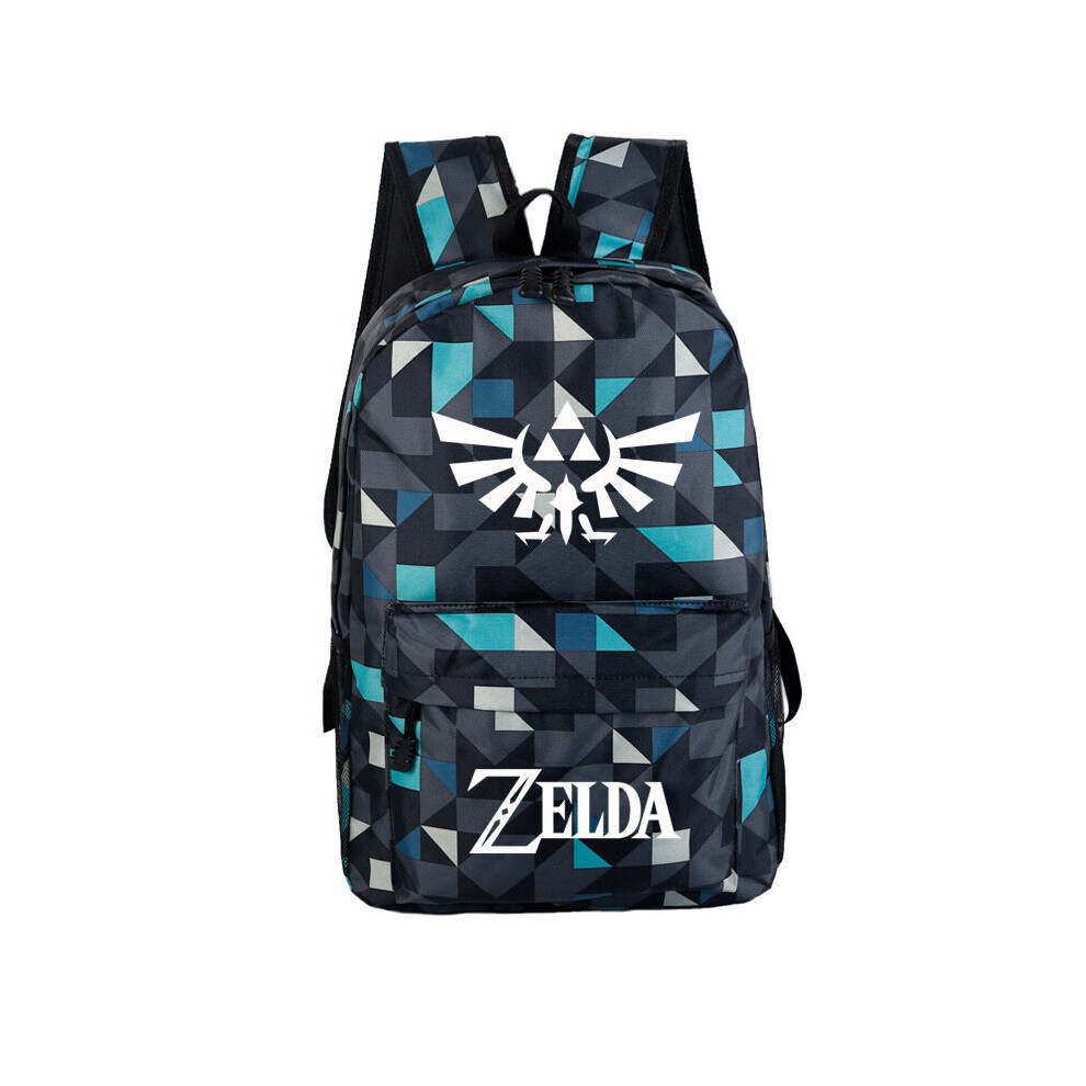 (PlaidBlue) The Legend Of Zelda Large Capacity Backpack Casual Travel Backpack School  Bag