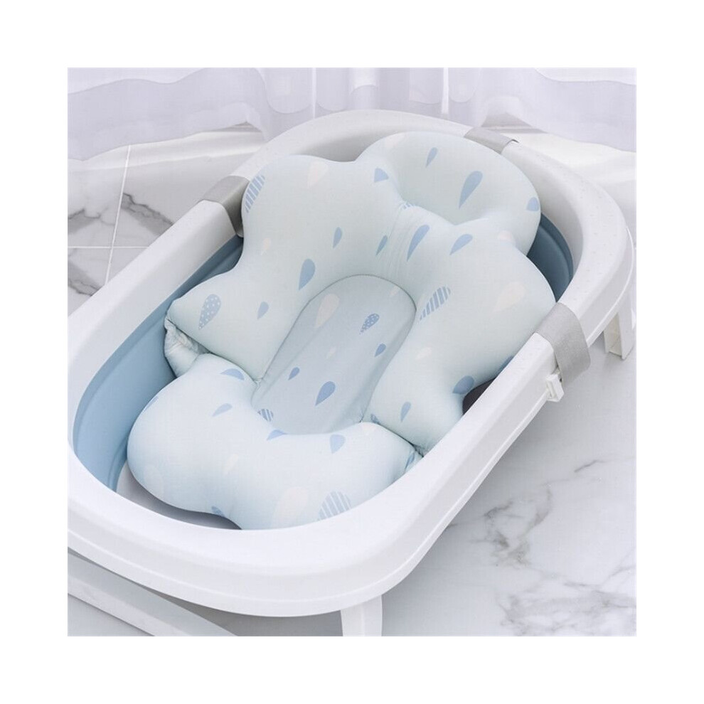 (Water Drop) Clouds Baby Shower Bath Tub Pad Nonslip Bathtub Mat Newborn Security  Support