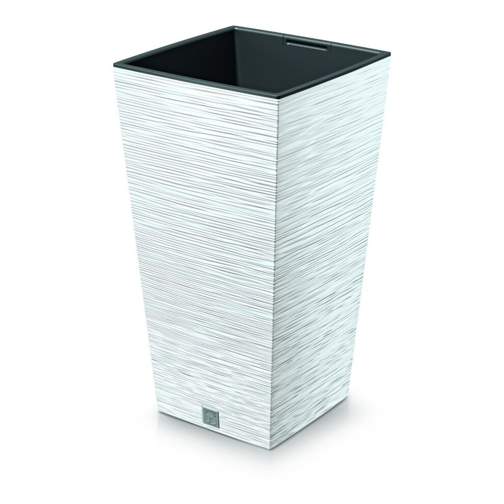 Urbn Living (350, ) 65/75Cm Xl Tall Furu Square Planters Flower Plant Pot Indoor Outdoor Garden Deco White
