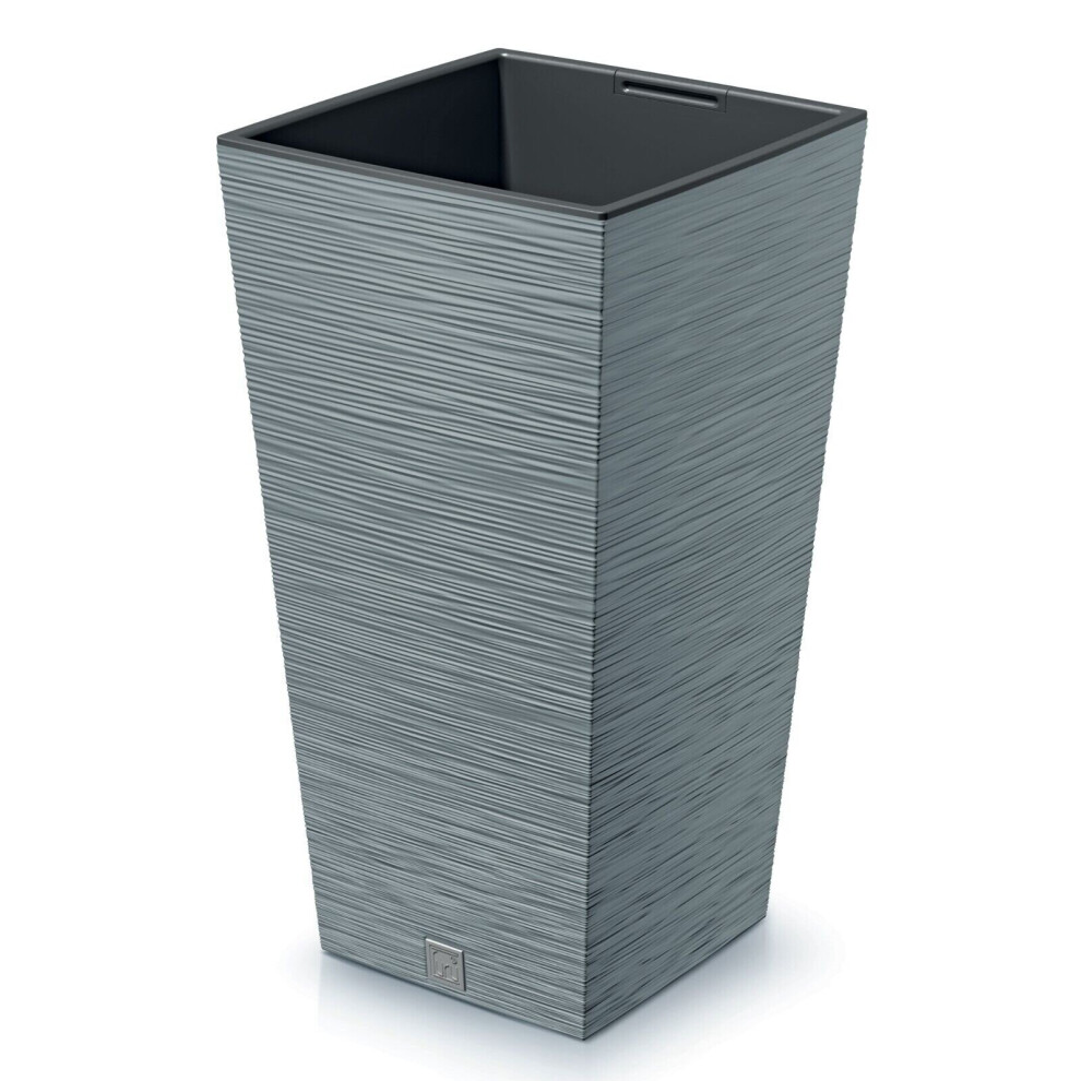 Urbn Living (350, Concrete) 65/75Cm Xl Tall Furu Square Planters Flower Plant Pot Indoor Outdoor Garden Deco