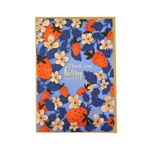 Paper Cut Art Thank You Berry Much Thank You Greeting Card By Alljoy Cards