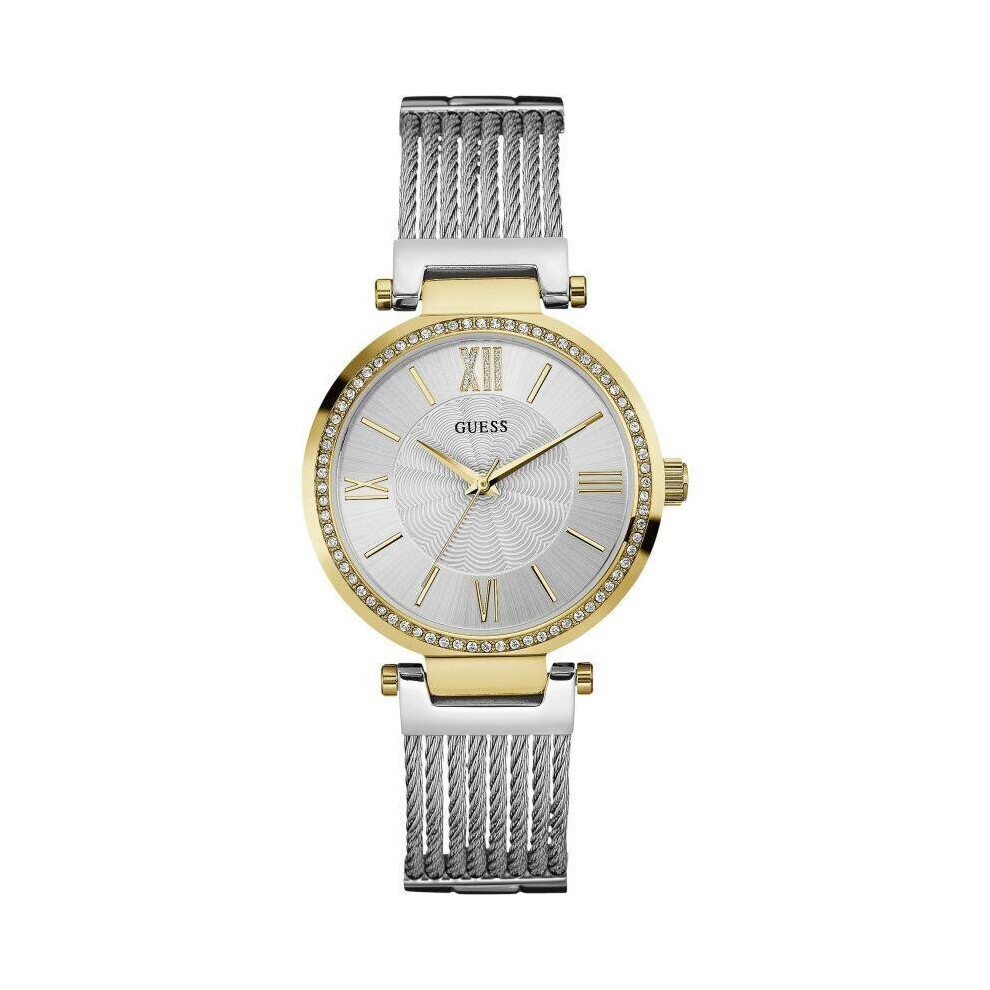Guess W0638l7 Soho Quartz Crystal Silver Dial Ladies Watch
