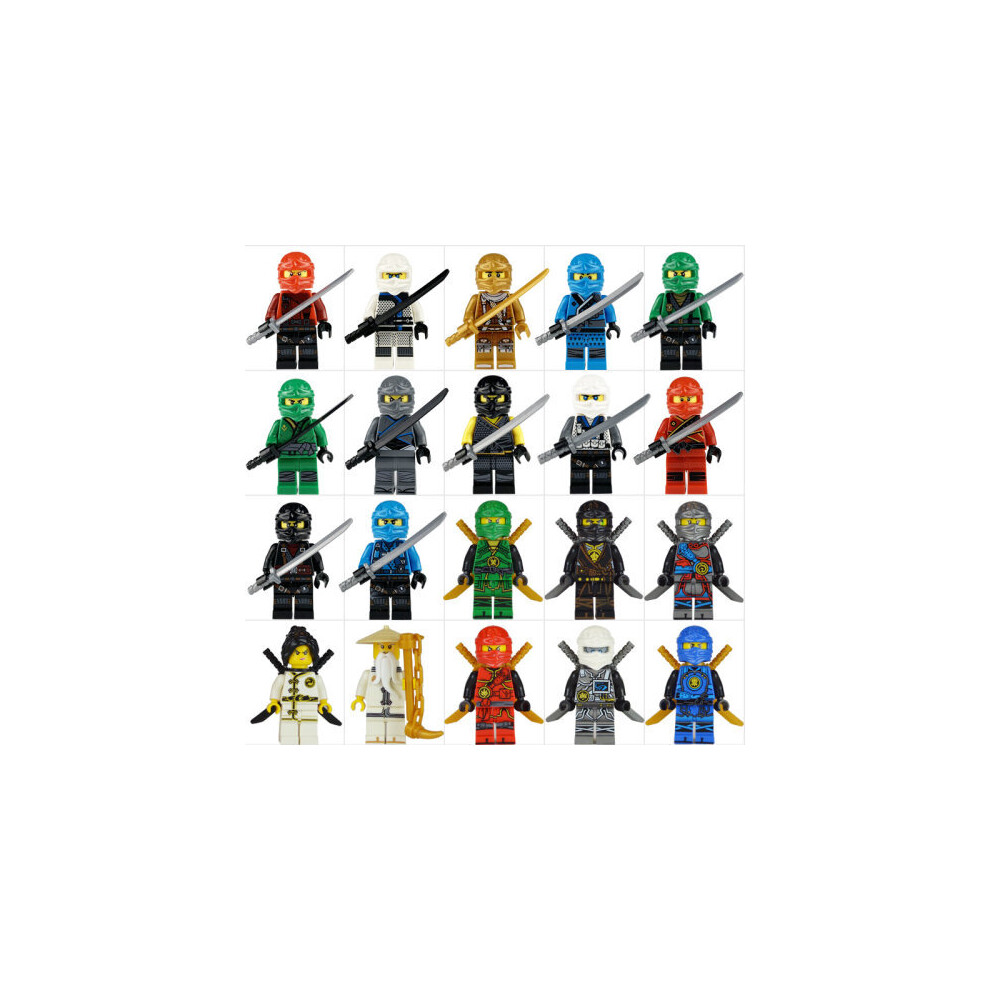 Set of 20 pcs Ninjago Mini Figures Block Toys Kids Gift