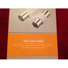 10M COAX CABLE FEMALE COUPLER CONNECT YOUR TV TO AERIAL SOCKET ROSS
